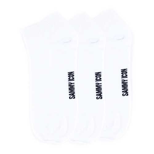 Комплект однотонных носков Sammy Icon Ankle Solid - 3 Pair Set - White в Атлантик