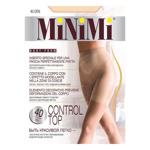 Колготки MiNiMi CONTROL TOP 40, caramello min, 3/M в Атлантик